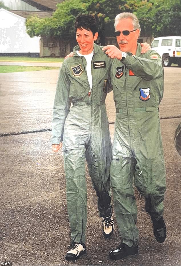 Ghislaine Maxwell is pictured with the former Colombian President Andres Pastrana while on a trip to the country
