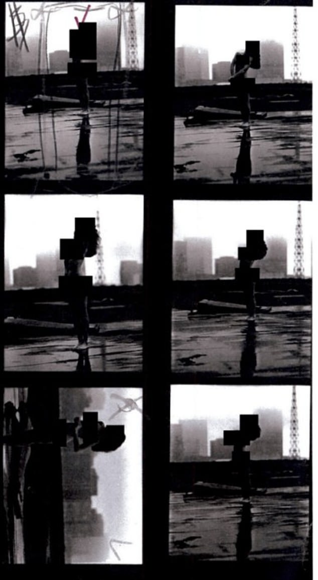 Many of the images were of unidentified women, whose faces have been redacted