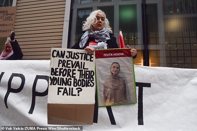 Protest In Solidarity With Pro-Palestine Hunger Strikers At The Department Of Health in London