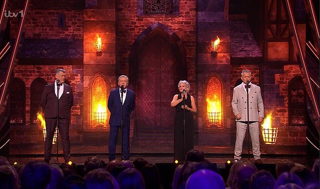 The stars of Dead Ringers on stage at the Royal Albert Hall