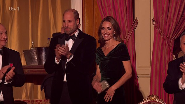 The Princess of Wales and Prince William seemed to love the show