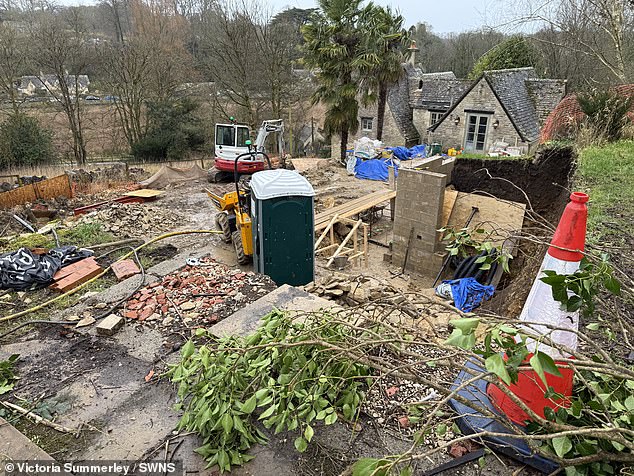 The renovation project is said to have caused constant noise and disruption to neighbours on Arlington Row, which is widely considered the 'prettiest street in England'