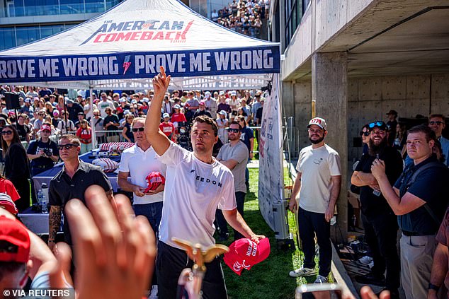 His monologue claimed the 'MAGA gang' was 'desperately trying to characterize this kid who murdered Charlie Kirk as anything other than one of them and doing everything they can to score political points from it'