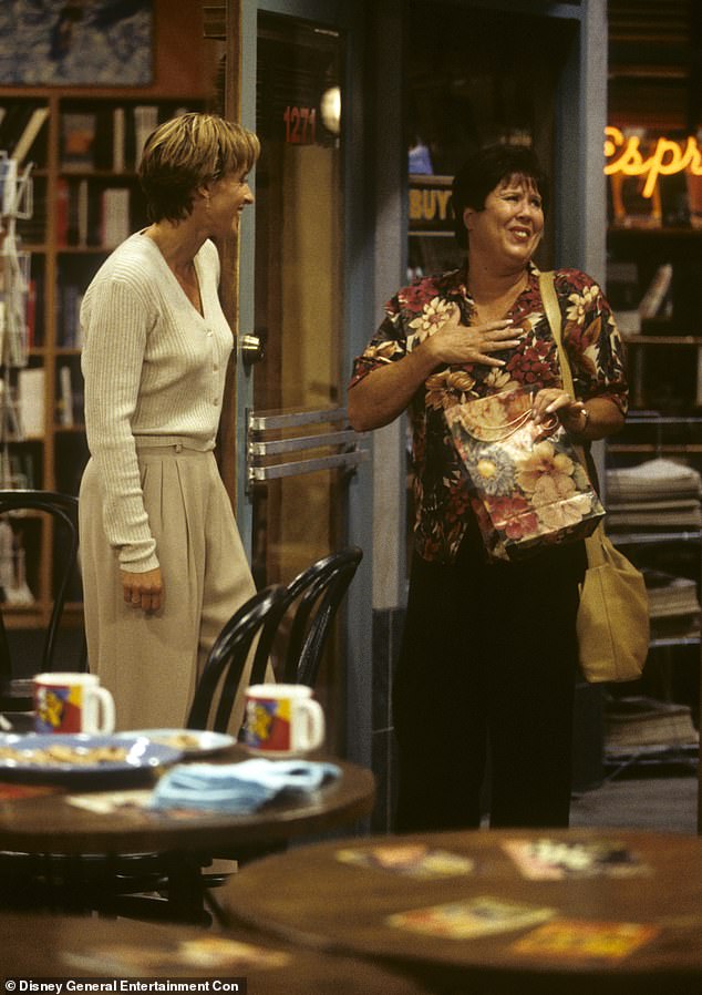 Siff also starred on several television shows including guest sports on iconic sitcoms including Ellen in 1994 (pictured with Ellen DeGeneres), Will & Grace in 2003 and Modern Family in 2015