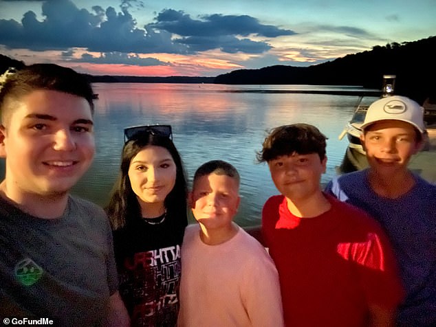 Palmirotto (pictured with her loved ones) fell just before 1am Friday while exploring the fenced-off property. She was declared dead at the site