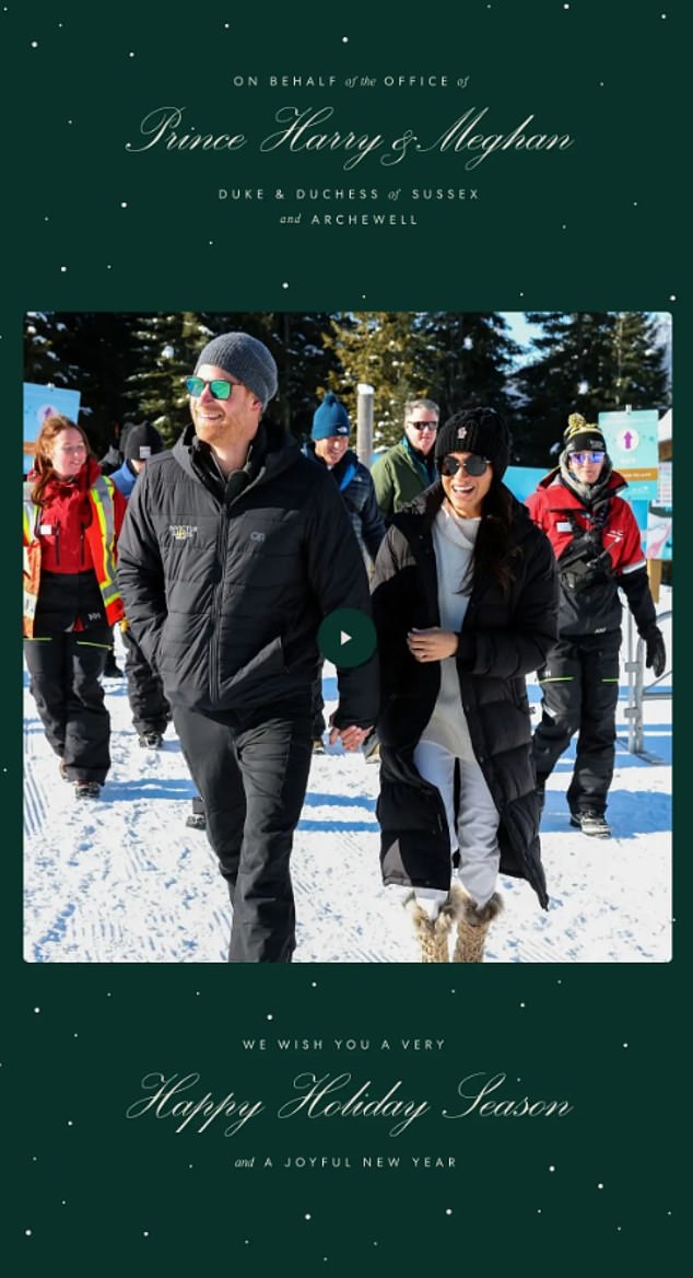 The Sussexes have already released their Christmas card for 2025