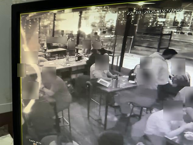 He stole belongings worth thousands of pounds as he toured the City's swishest bars, including a bag taken from a drinker in this clip