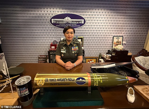 Colonel Francel Magaretha Padilla, told the Daily Mail: 'We are verifying all the official sources in the area to find out what activities the two men engaged in during their whole stay'