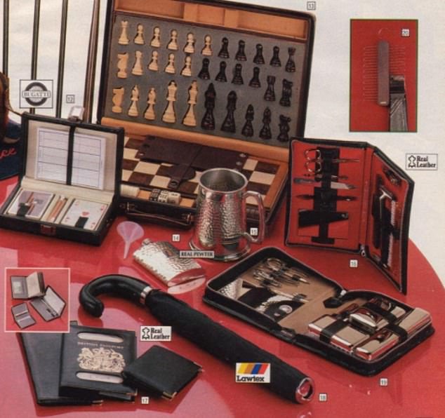 1986: In more than four decades, it appears it has become no easier to shop for men, with the Argos catalogue suggesting aftershave, wallets and brollies for blokes