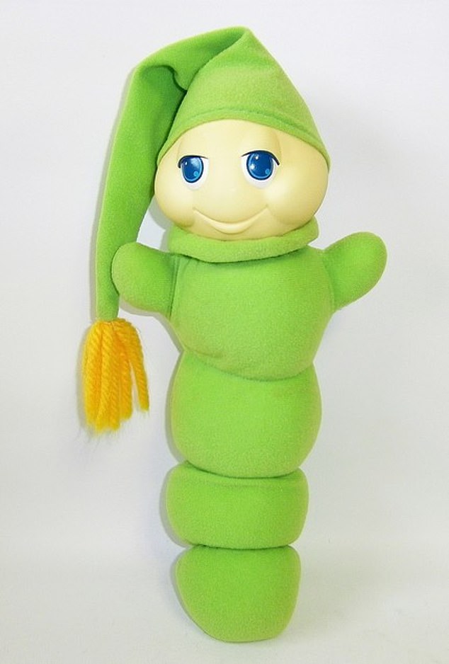 1982: The Glo Worm was a plush toy created by Hasbro that contained a battery-powered device which would light up the toy's head from within when squeezed. Price then: £4.99. Price now: £17.96