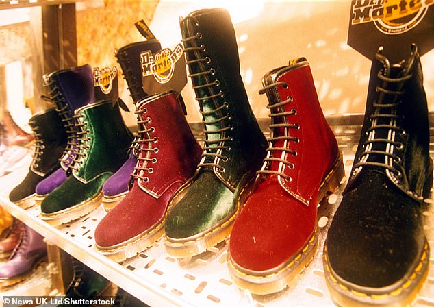 1995: Dr Martens became a staple in many wardrobes during this time - and a popular demand on Christmas wish lists