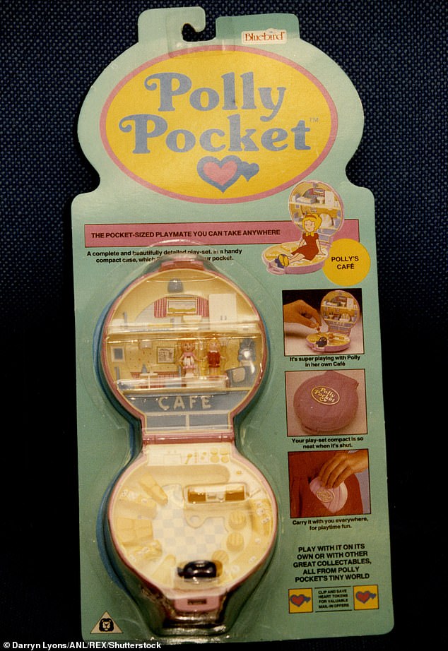 1990 Polly Pocket. Polly Pocket toys were miniature dolls complete with accessories, which have now become valuable collectables. Cost then: £4.95. Cost now: £12.36