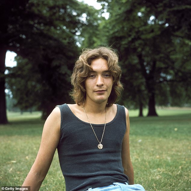 Chris (pictured in 1979) died on Monday in hospital, aged 74, following a short illness. He had been dogged with serious health issues including peritonitis, pancreatic cancer and diabetes