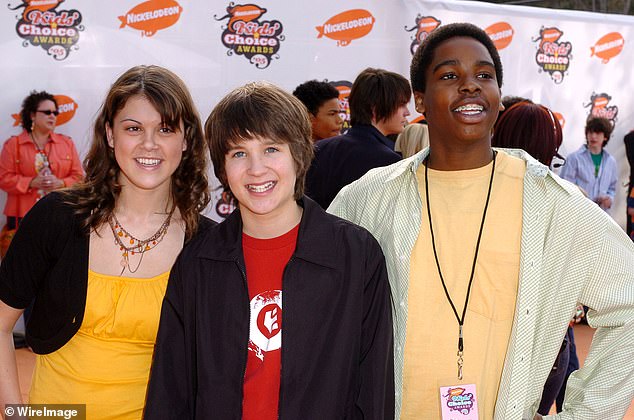 (L-R) Ned's Declassified stars Lindsey Shaw, Devon Werkheiser and Daniel Curtis Lee on the red carpet in 2005