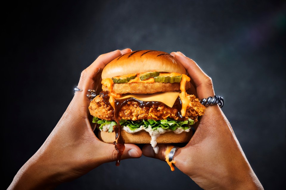 KFC Dirty Louisiana burger.