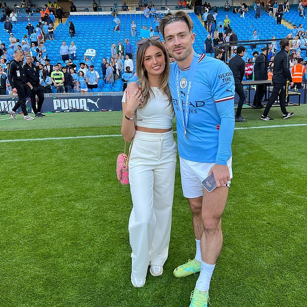 Sasha Attwood with boyfriend Jack Grealish