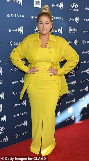 The singer poses in 2019