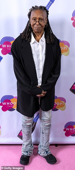 Whoopi previously revealed she used weight loss medication Mounjaro after hitting 300 Lbs (Seen in February)