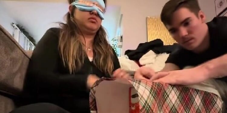 I was forced to wrap my own Christmas presents blindfolded for my clueless husband