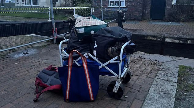 The couple had to pack their essentials into bags and head off to a hotel where they will spend Chrismas