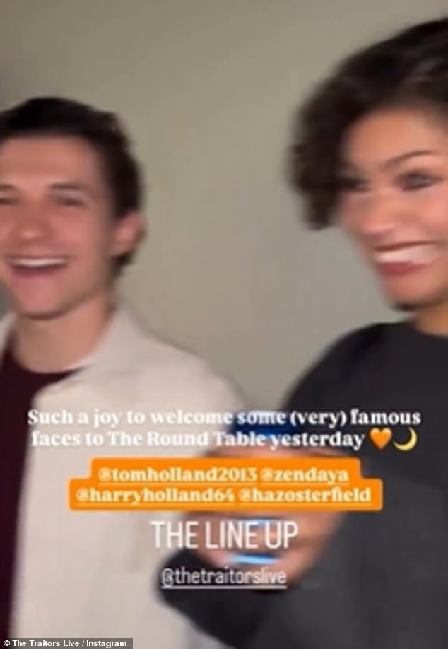 And on Sunday, the couple were spotted out at The Traitors: Live Experience on Monday with Tom's parents Nikki Holland and Dominic Holland