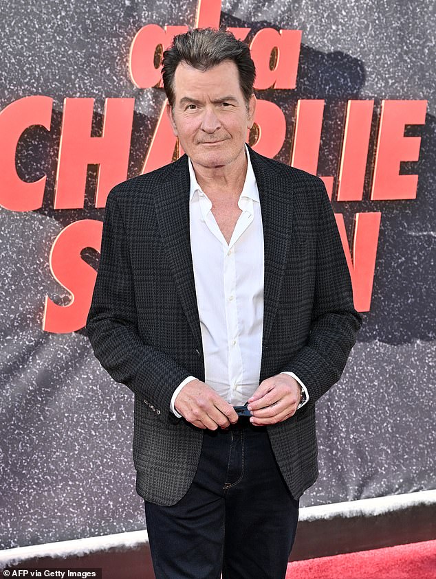 Charlie Sheen (Carlos Estévez), 60, and Emilio Estevez, 63, are brothers. They are both sons of actor Martin Sheen, 85 - born Ramon Estevez - of Apocalypse Now, Wall Street and Grace And Frankie fame. Seen in September