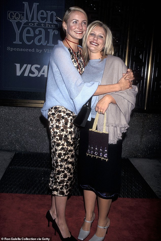 Cameron Diaz and sister Chimene Cain attend the Third Annual GQ Men of the Year Awards  in New York City in 1998