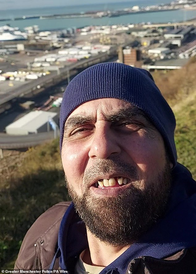 A selfie video taken by Amar Hussein during a trip to Dover in Kent