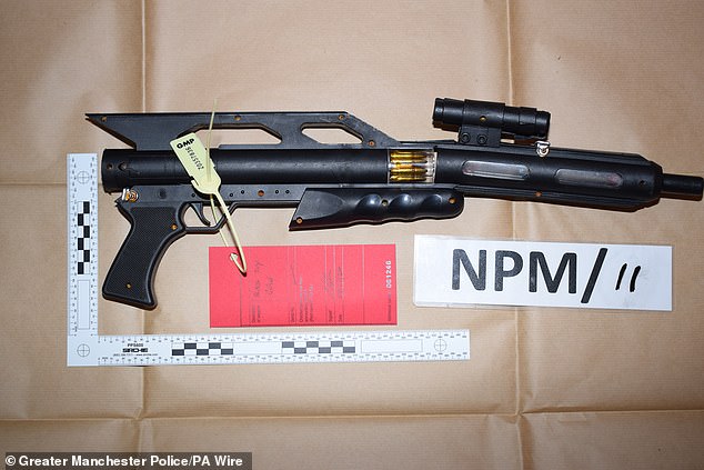 A BB gun seized from the property of Saadaoui after his arrest