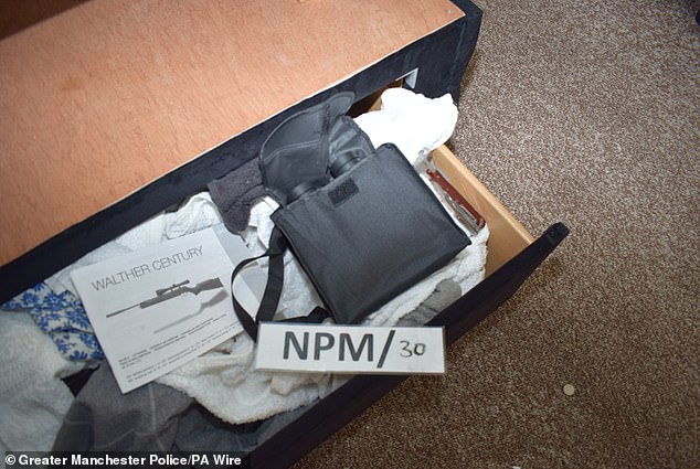 Binoculars seized from the home of Saadaoui after he was arrested by police