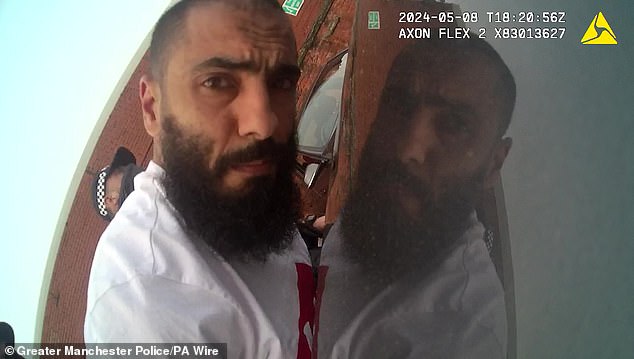 Bodyworn camera footage issued by police showing the arrest of Bilel Saadaoui