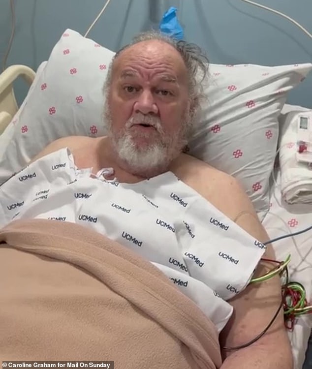 Thomas underwent life-saving surgery in the Philippines after a massive blood clot was found in his leg, and has spoken of his desire not to 'die estranged from Meghan'