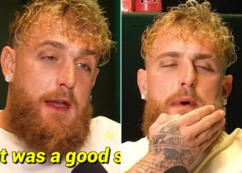 Battered Jake Paul struggles to speak with 'snapped' jaw that has four titanium plates in it after Anthony Joshua fight