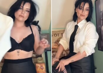I’m A Celeb’s Shona McGarty strips down to bra and poses in fishnet tights as she shows off jungle weight loss