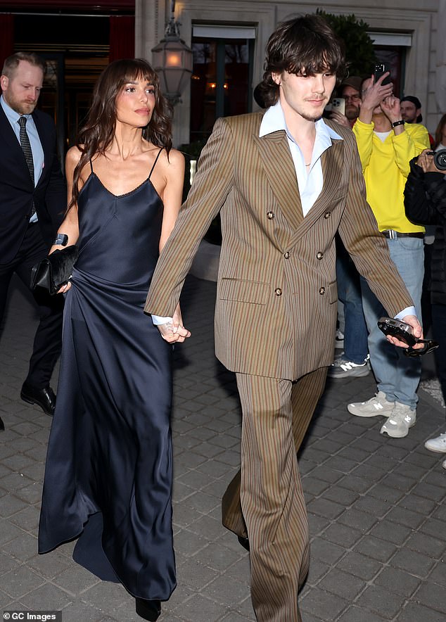 Jackie and Cruz at Paris Fashion Week in March this year