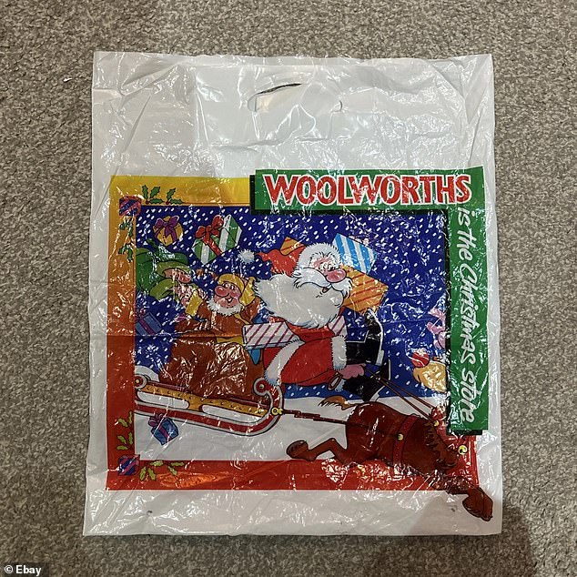 Woolworths was a beloved one-stop shop during the festive season and their vintage Christmas carrier bags are now considered collector's items