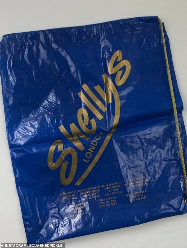 Shelly's was an iconic shoe brand in London and fans walked down memory lane as the carrier bag reminded them of a bygone era