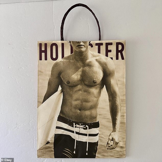Hollister followed in the footsteps of Abercrombie & Fitch in placing the image of a half-naked male torso on its carrier bag