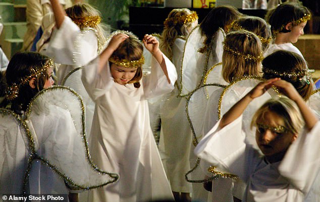 The message of the angels - as seen here in a children's nativity - is that this is a precious time of gifts, visible and invisible