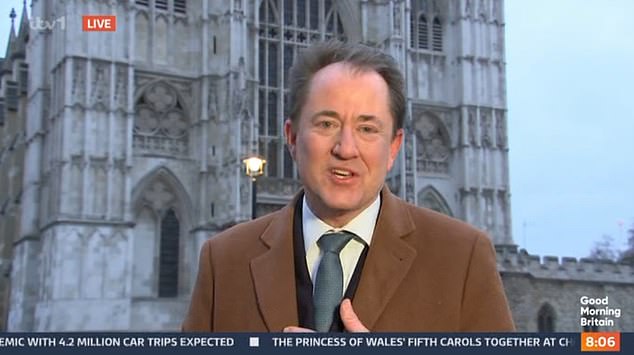 An emotional Richard said: 'Thank you both. It's been a privilege. I have had the best job in television news. I've worked with the most incredible people'
