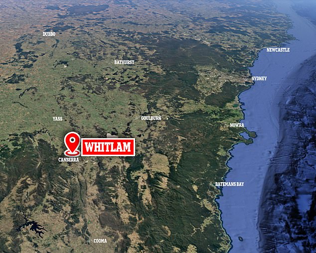 Police have locked down a street in Whitlam (marked on the map above) following reports of an armed man