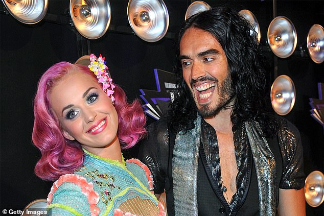 Brand was previously married to US popstar Katy Perry (pictured together in August 2011)