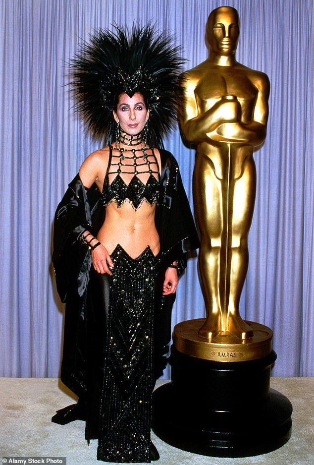 Cher made headlines in 1986 with her 'revenge' Oscars dress designed by her favorite, Bob Mackie
