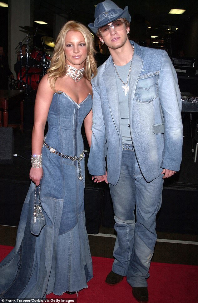 Britney Spears and Justin Timberlake's matching denim-on-denim look at the 2001 American Music Awards defined an era of early-2000s fashion