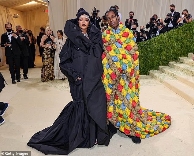 All eyes were on Rihanna and A$AP Rocky as he strolled into the Met Gala literally wrapped in a thrifted vintage quilt and make it fashion