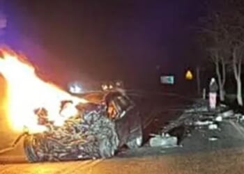 Tragedy as six die in horror Christmas eve car crash after motor bursts into flames with no survivors left