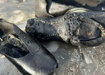 Mystery as hundreds of Victorian shoes wash up on Brit beach where dozens of people once died