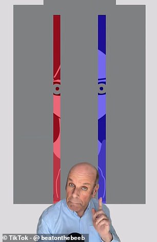 While the two eyes appear to be different colours, Dr Jackson explains that they're actually identical