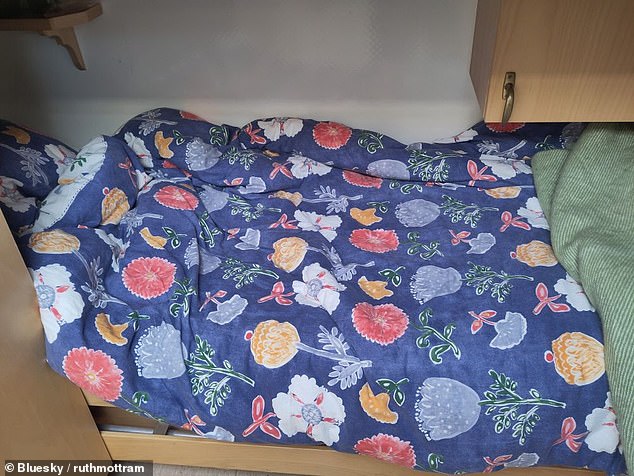 Another popular submission (pictured) is a narrow mattress in an Antarctic research station