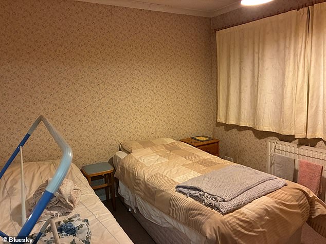 Meanwhile, one long-married couple found themselves kept staunchly apart by their hosts in two twin beds (pictured)